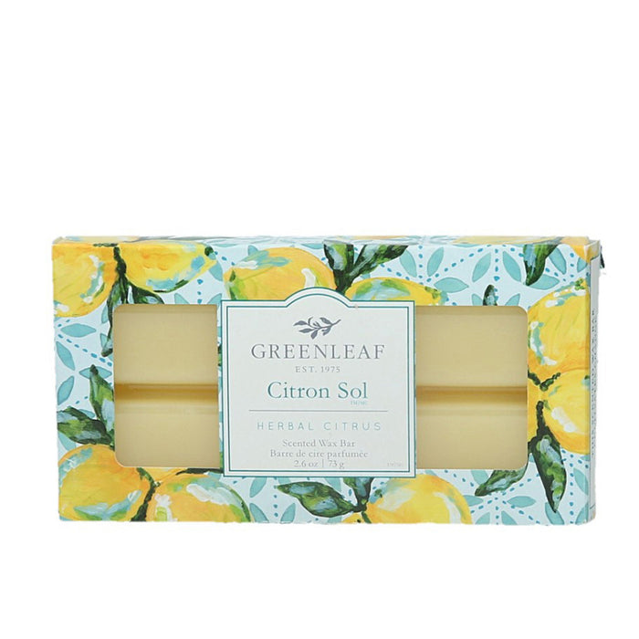 Barres de cire Greenleaf - Citron Sol, 73G