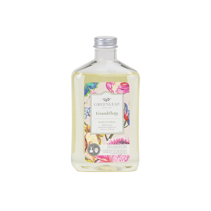 Roseau huile diffuse verte-feuille - Grandiflora, 250 ml