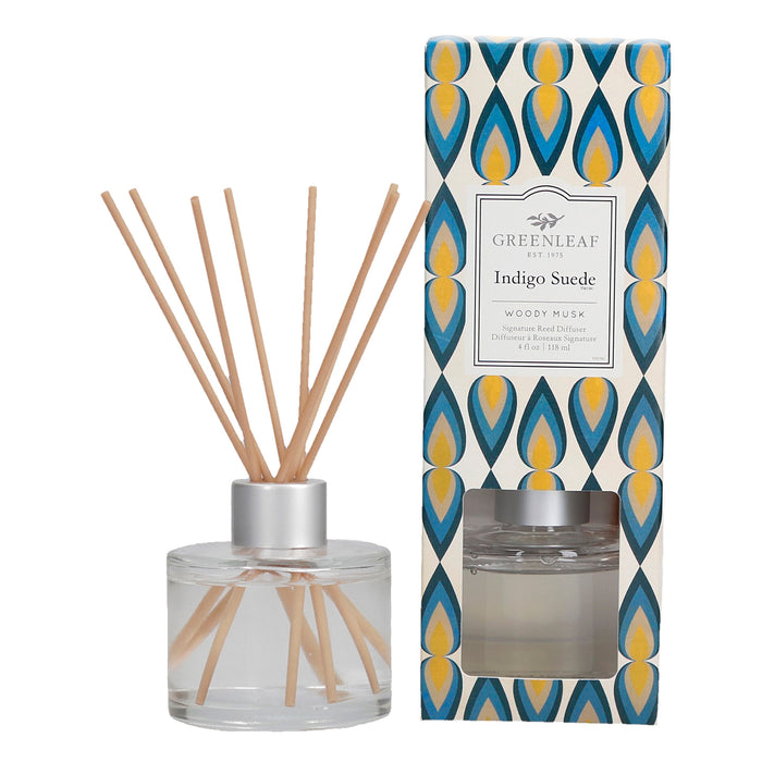 Signature Reed Diffusers Greenleaf - Indigo Suede, 118 ml