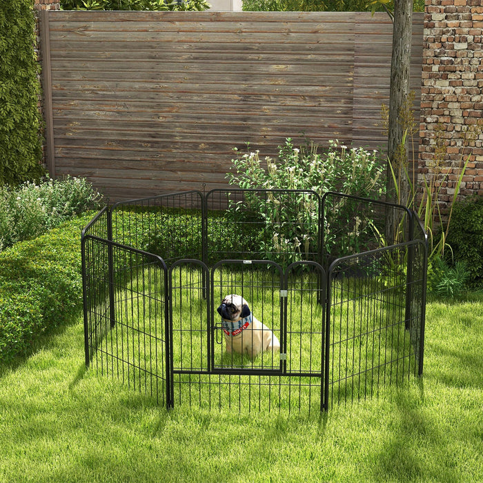 PlayPen de boîtier gratuit pour animaux de compagnie Hundehergeg Black, 80x80cm