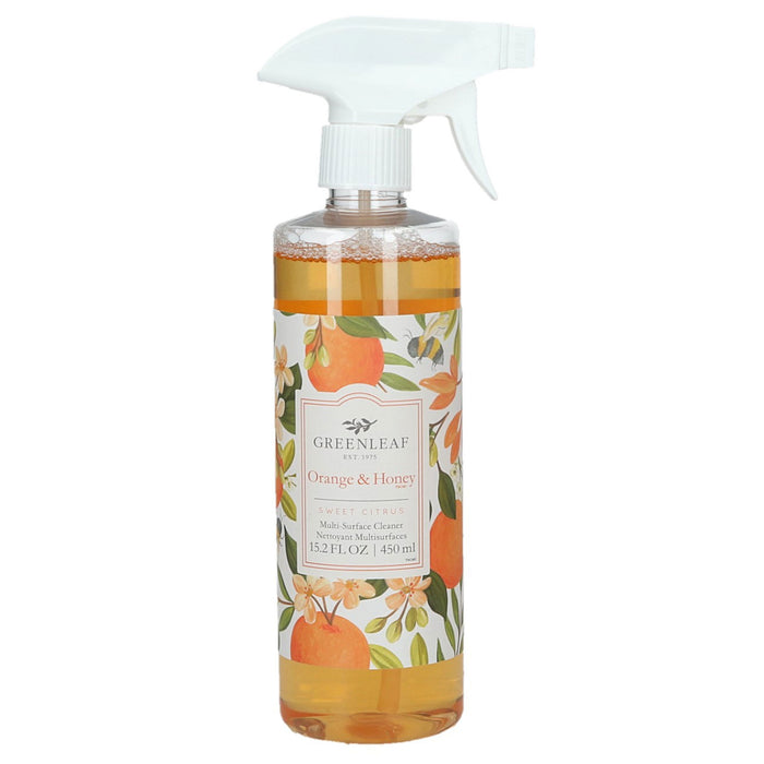 Clean à parfum Greenleaf - Orange & Honey, 450 ml