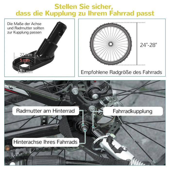 Veloanhänger Fahrradanhänger 2-in-1 für 2 Kinder Schiebefunktion Regenschutz Bremse, gelb