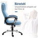 Bürostuhl Computerstuhl höhenverstellbar ergonomisch Hellblau, 66x75x110-120cm