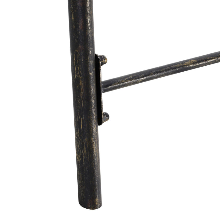 Gartenschaukel Schaukelbank für den Garten Outdoor-Schaukel, Vintage Design, Messing-Optik, 167cmx123cmx175cm