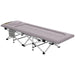 Feldbett Campingbett klappbar weich bis 200 kg rostfreies Metallgestell Grau, 200x65x42cm