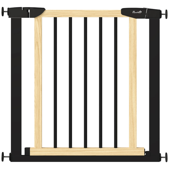 Grilles de protection des portes pour chiens Barrière de la calandre sans forage noir, 82x2x74cm