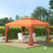 Gartenpavillon Pavillon Partyzelt Gartenzelt mit 4x Seitenwand 4x3m