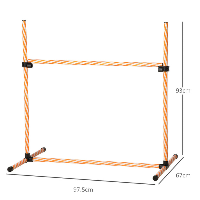 Ensemble de formation de chiens de slalom en plastique, 99x65x94cm