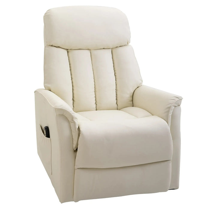 Anste fauteuil télévisé fauteuil électrique électrique avec une aide permanente et une fonction de mensonge beige, 80x94x104cm