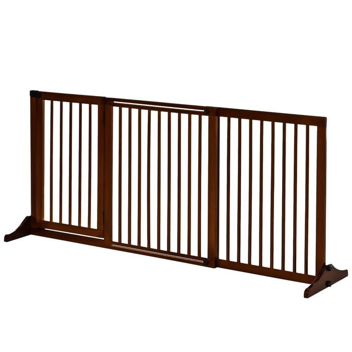 Grilles circulaires pour chiens Protection de porte Grilles Brown, 113-166x36x71cm