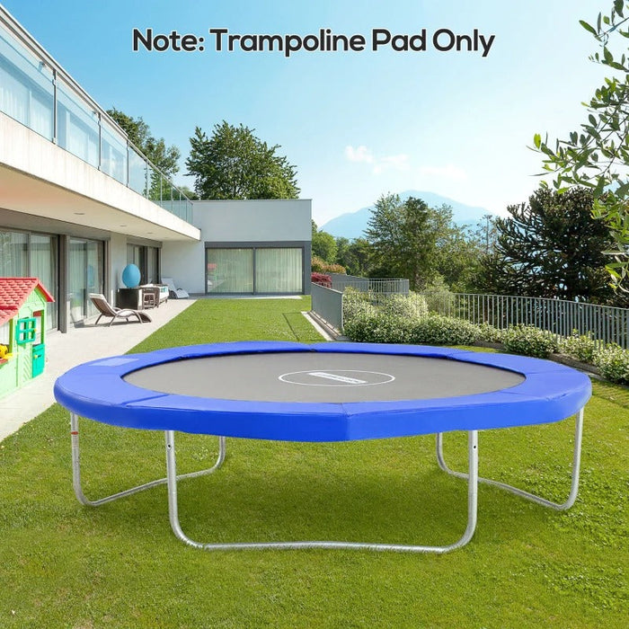 Trampolin Randabdeckung Sicherheitsnetz Wetterplane Leiter Randabdeckung: Ø 244cm, Blau