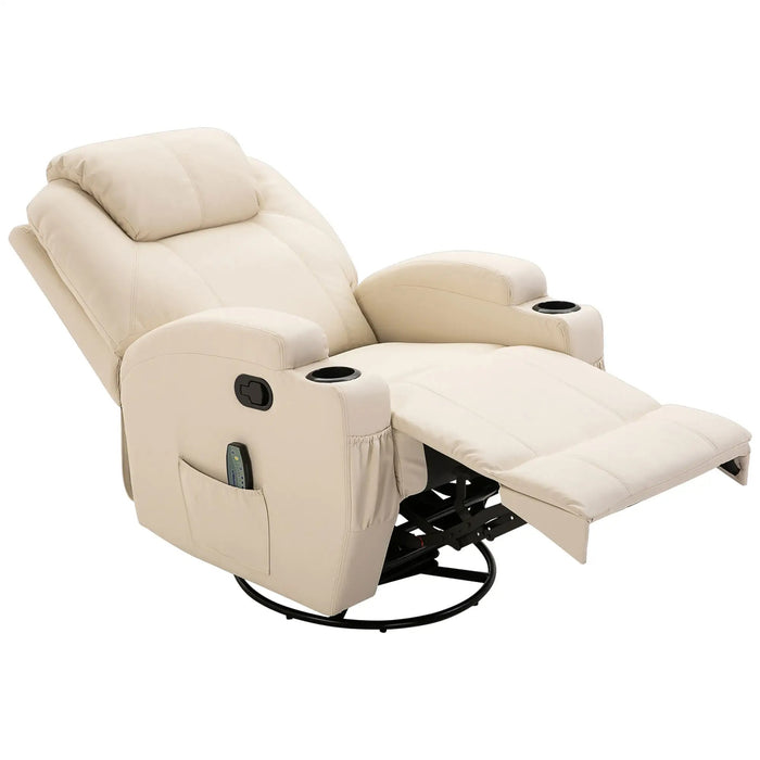 Chaise de massage électrique relaxant fauteuil 5 modes de massage Fonction de mensonge 84x92x109cm