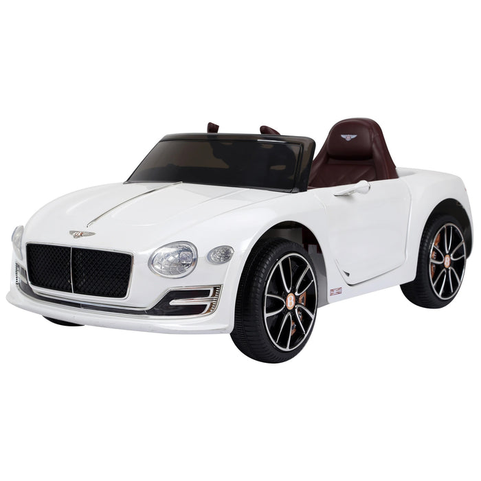 Voiture pour enfants Bentley GT véhicule / voiture électrique pour enfants agréés avec télécommande 2x390 Enfants blancs 108x60x43 cm