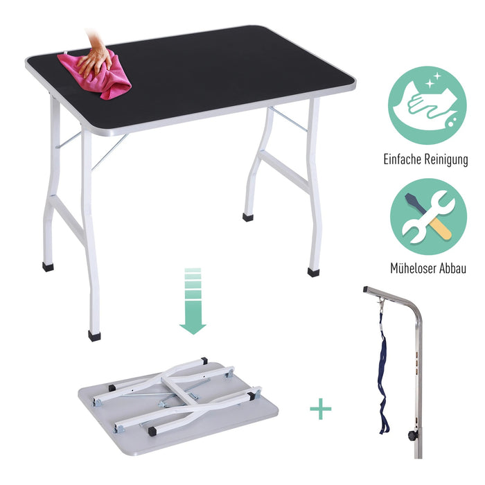 Table de soins pour animaux de compagnie Tableau de table Réglable, 91.5x61.5x76cm