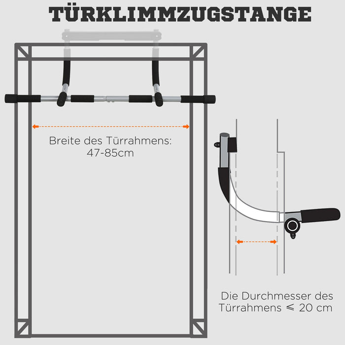 Bar posp, support de formation, acier, mousse, noir + gris, 92x40x17cm