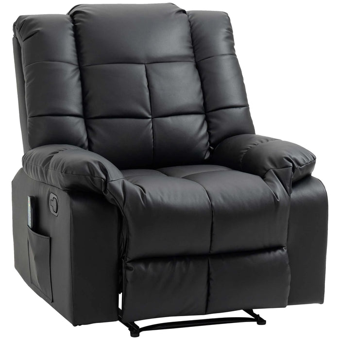 Chaise de massage, fauteuil de relaxation, 8 points de vibration, fonction de mensonge, 94x99x99cm