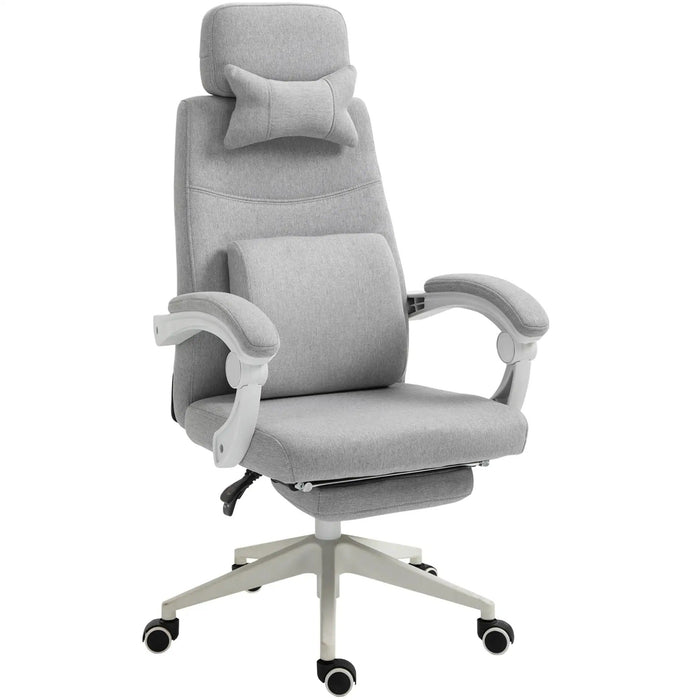 Bürostuhl mit Rollen Ergonomisch Polyester Schaumstoff, 62x68x117-127cm