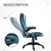 Bürostuhl Massagefunktion Wärmefunktion höhenverstellbar ergonomisch Blau, 68x72x110–120cm