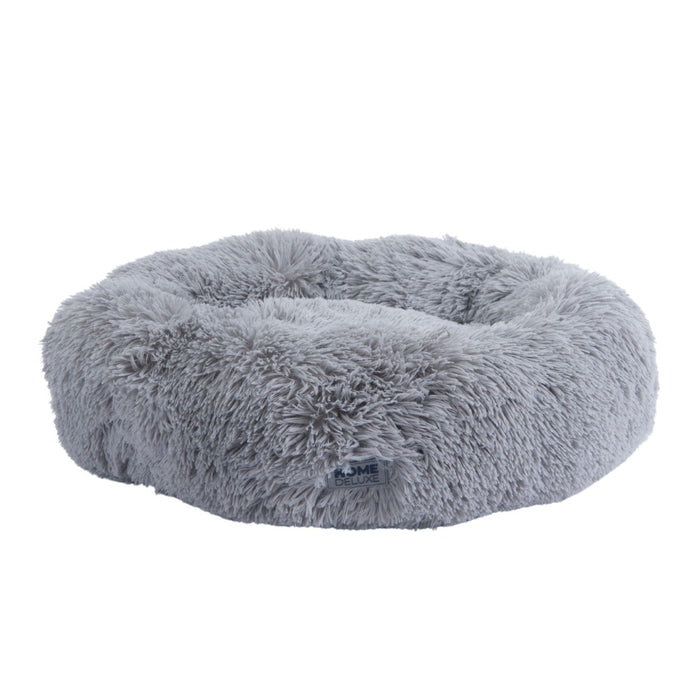 Lit pour animaux de compagnie lit de chien lit de chat 60x60cm beignet s - gris