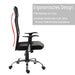 Bürostuhl höhenverstellbar Schreibtischstuhl ergonomisch Schwarz, 66x73x108-118cm