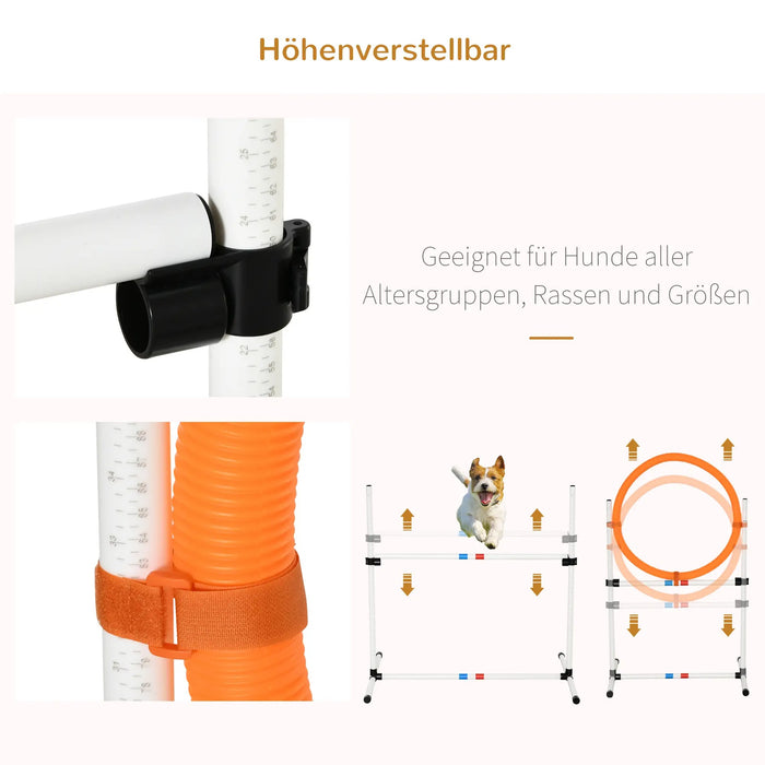 Hunde-Agility-Set Training für Haustiere Hundetrainigsset, 323x67x94,5cm