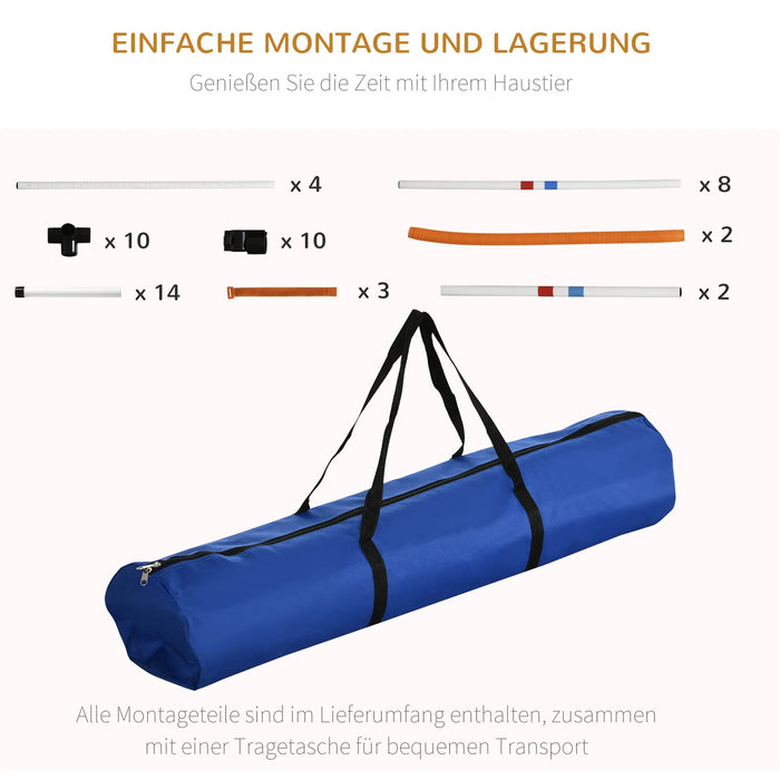 Hunde-Agility-Set Training für Haustiere Hundetrainigsset, 323x67x94,5cm