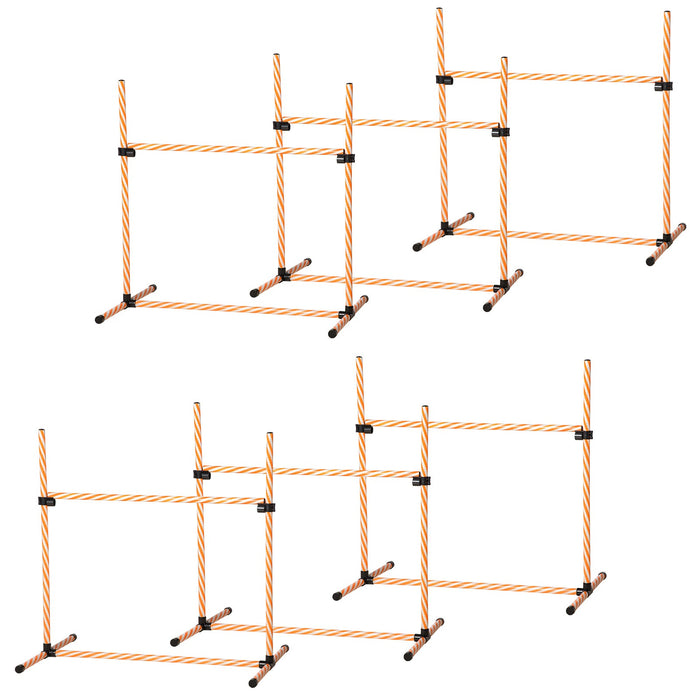 Ensemble de formation de chiens de slalom en plastique, 99x65x94cm