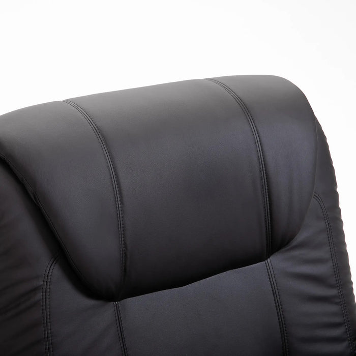 Chaise de massage avec en amont 8 points de vibration de la fonction de chauffage de la fonction de chauffage noir, 93x95x106cm