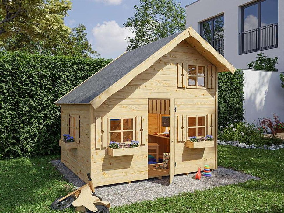 Spielhaus Children's Play House 'Night' Natural, 220x180x230cm (bxtxh)