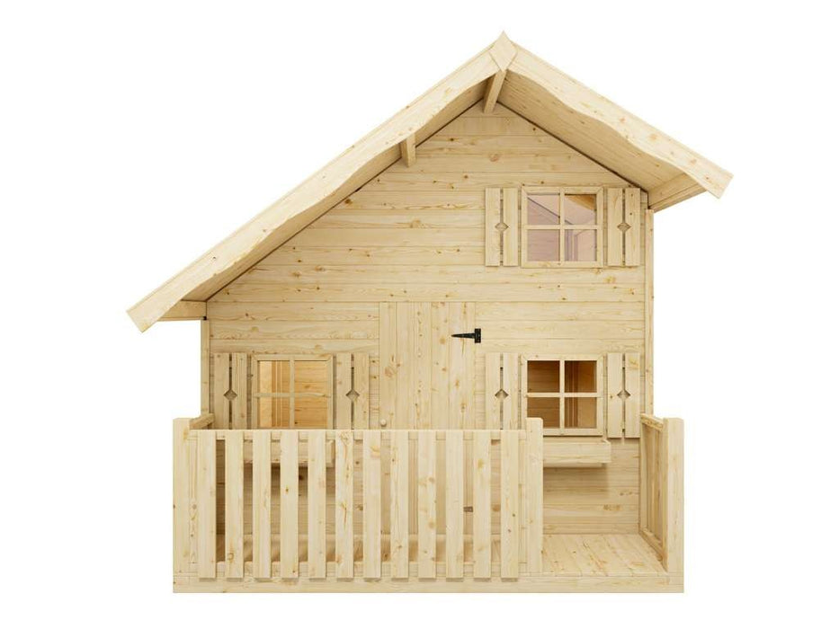 Spielhaus Children's Play House 'Night' Races naturelles, y compris la véranda, 260x253x235cm (bxtxh)