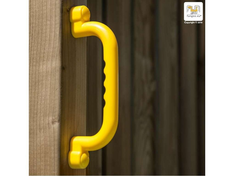 Palafitta 'SATURN' impregnata a pressione incl. scivolo giallo, 558x301x280 cm (LxPxA)