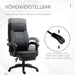 Ergonomischer Bürostuhl Schreibtischstuhl höhenverstellbar Schwarz, 64x64x112-120cm