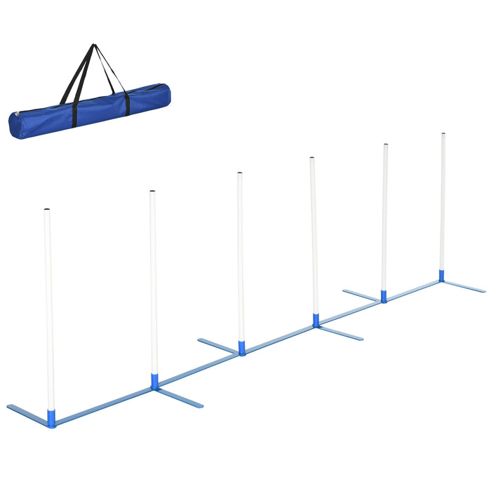 Ensemble de formation de chiens de slalom en plastique, 99x65x94cm