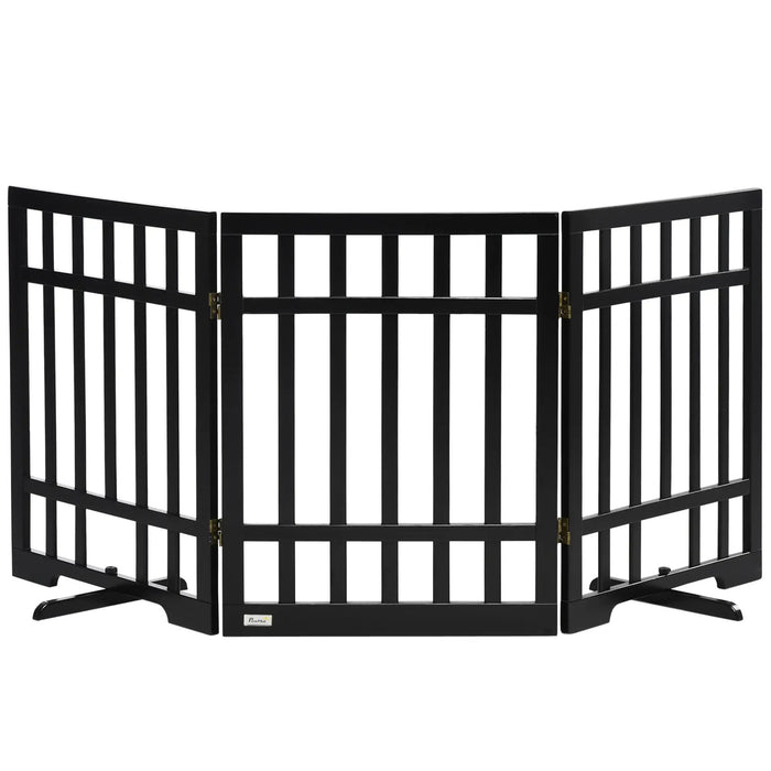 Grilles circulaires pour animaux de compagnie noirs pliables gratuits, 181x35x76cm