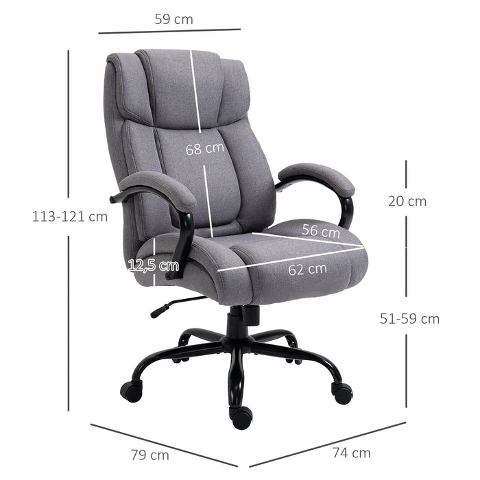 Bürostuhl Schreibtischstuhl Gaming-Stuhl Wippfunktion dick gepolstert ergonomisch Hellgrau, 72,5x83x110-118cm