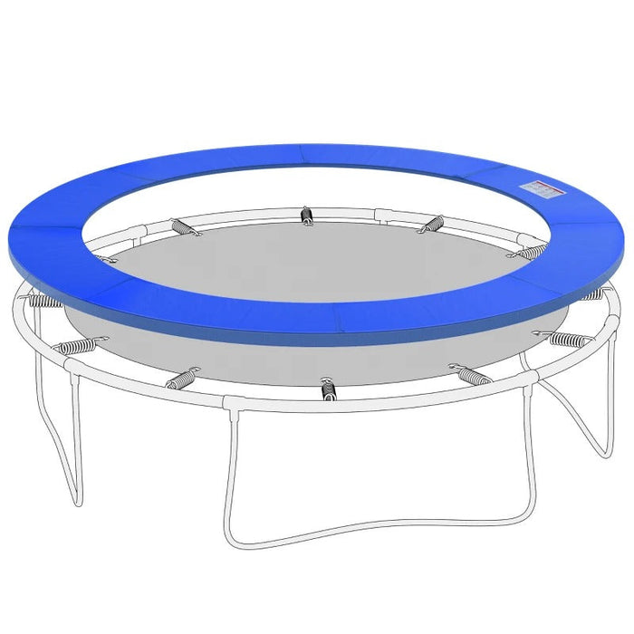 Trampolin Randabdeckung Sicherheitsnetz Wetterplane Leiter Randabdeckung: Ø 244cm, Blau