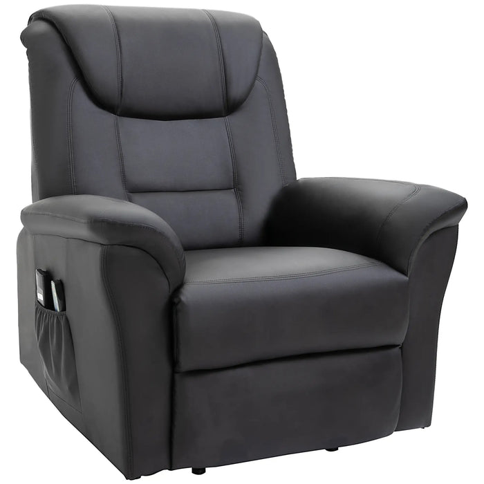 Chaise de massage avec en amont 8 points de vibration de la fonction de chauffage de la fonction de chauffage noir, 93x95x106cm