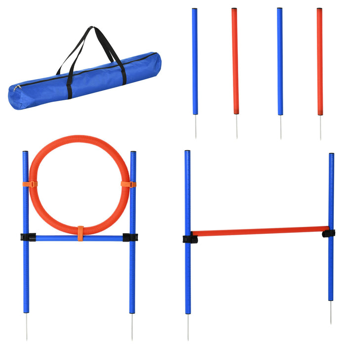 Ensemble de formation de chiens de slalom en plastique, 99x65x94cm