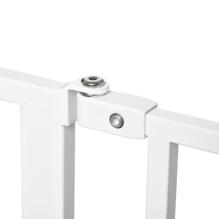 Dog door barrier in length adjustable without drilling white, 145x3x76cm