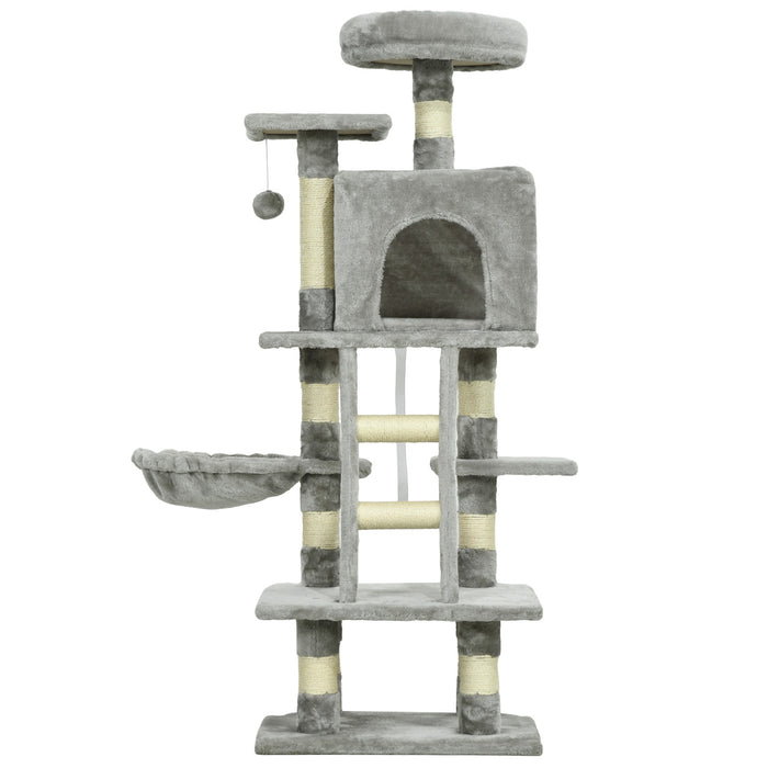 Scratching Post, stable et confortable, gris, 49x44x132cm