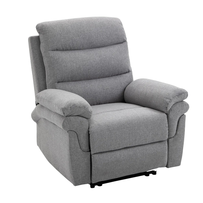 Détendez le fauteuil avec une fonction de mensonge en un seul fauteuil télévisé gris clair, 91x92x102cm