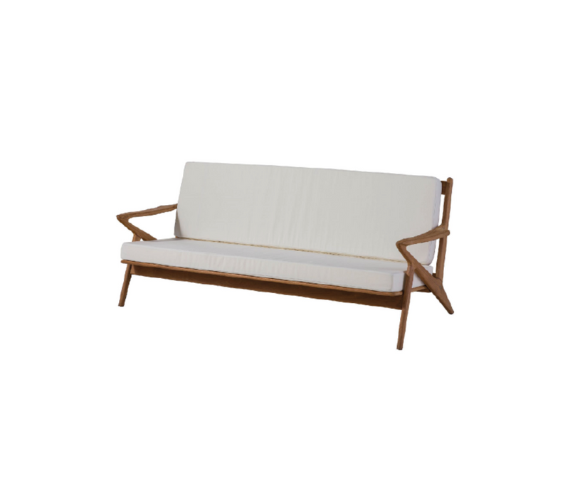 Banc de jardin Buton Buton, avec rembourrage, nature non traitée - 190x85x80