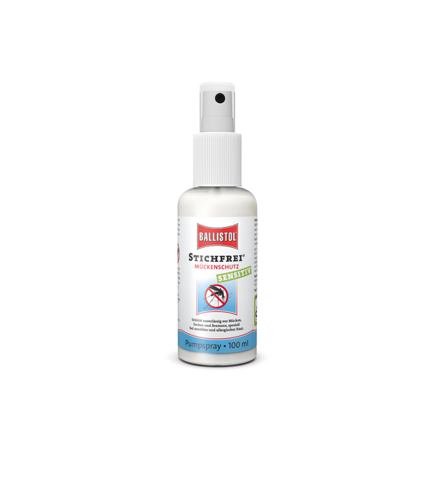 Ballistol Stitch -Section -protezione della zanzara sensibile allo spray per pompa allergia, 100 ml