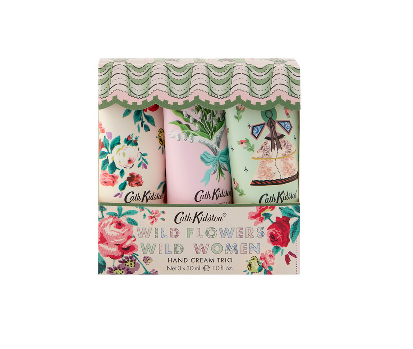 Coffret crème mains Cath Kidston - Wild Flowers Wild Women 3x30ml
