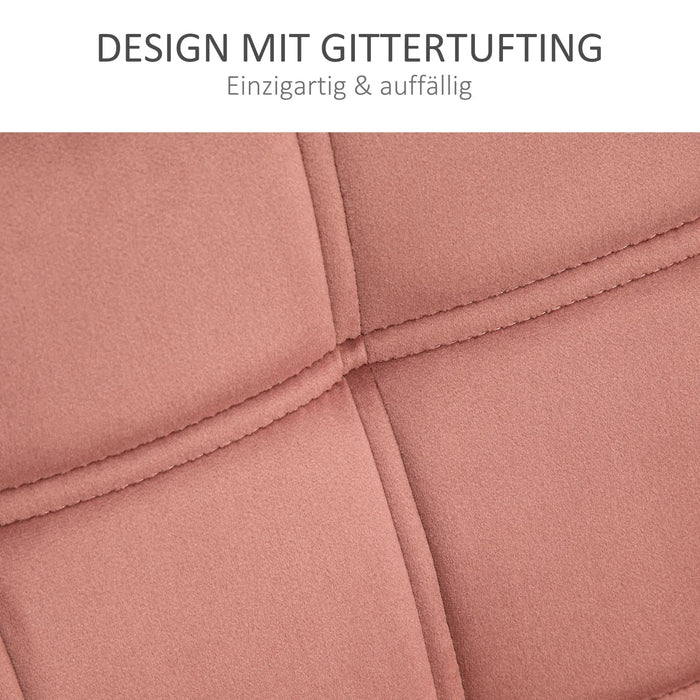 Fauteuil d'ameublement AkzentCafe Scandi Design Samt Optics Pink, 68.5x61x72cm