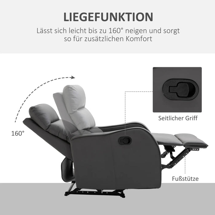 Relax armchair with foot support lying chair.