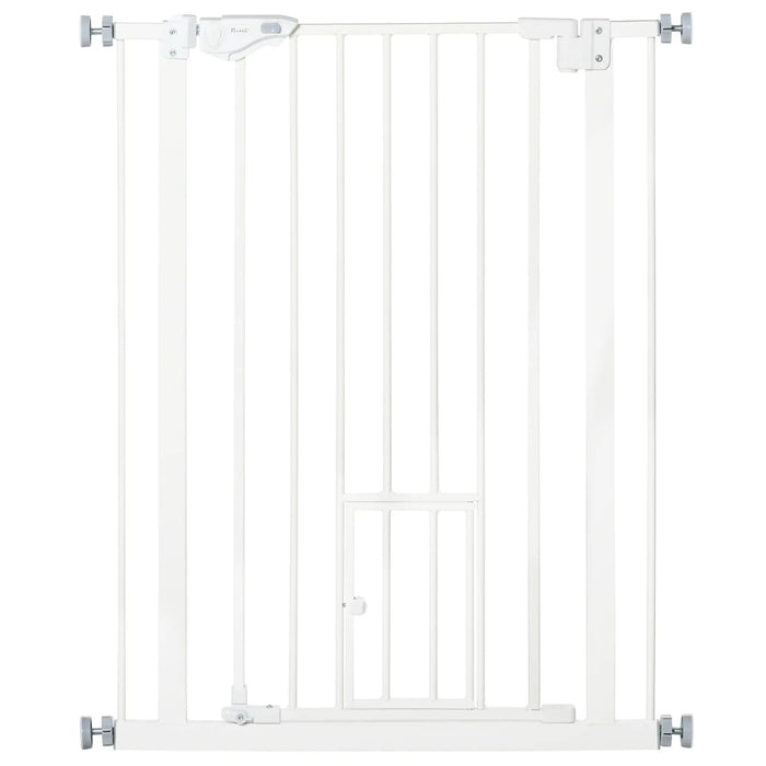 Calandre de porte avec rabat sans forage blanc, 74-80 cm