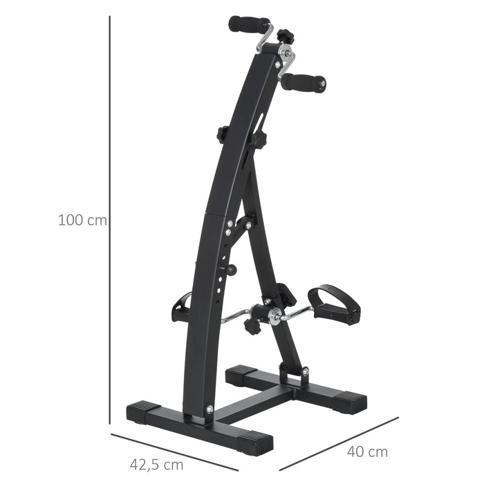 Trainer à domicile - Entraîneur pédale pour les seniors Steel Black 41x50x96cm