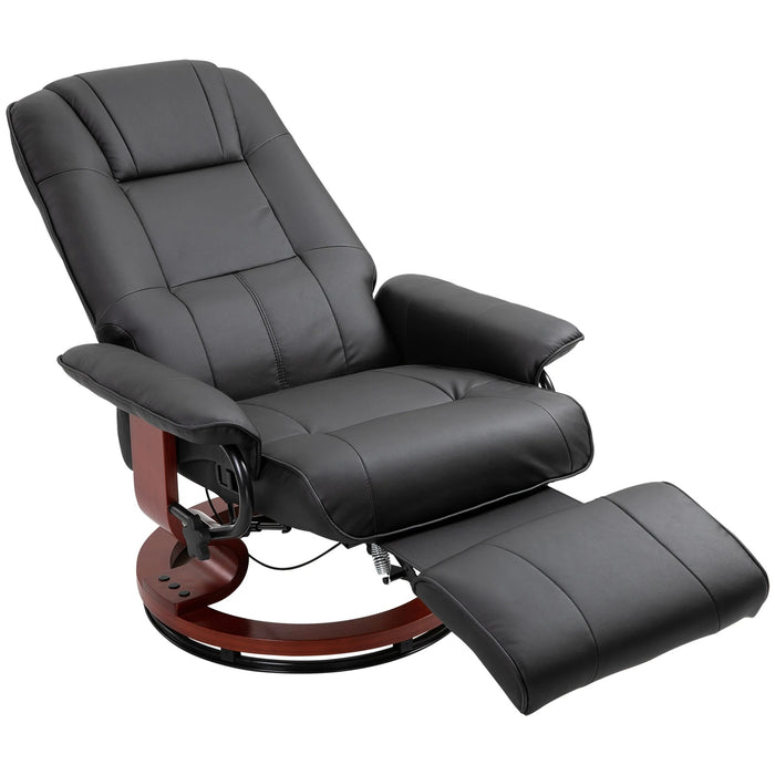 Détendez la télévision en fauteuil télévisé fauteuil couché synthétique en cuir synthétique 360 ​​° chaise pivotante.