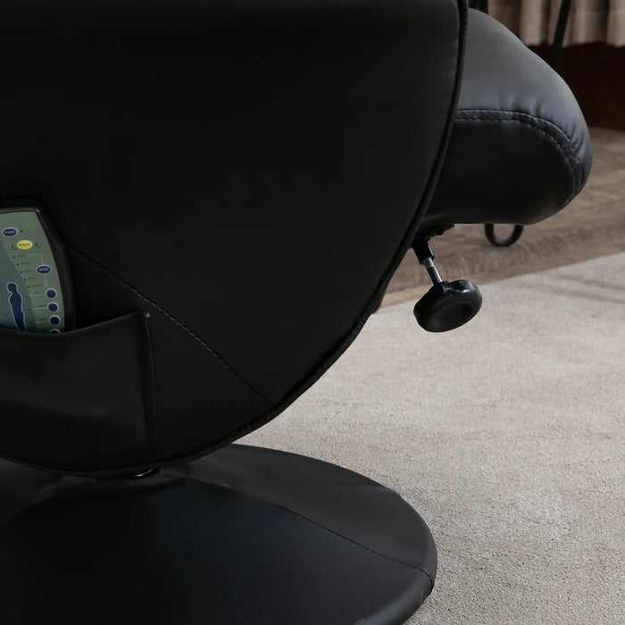 Massage chair with foot stool lying function with 10 vibration points 76x81x105cm